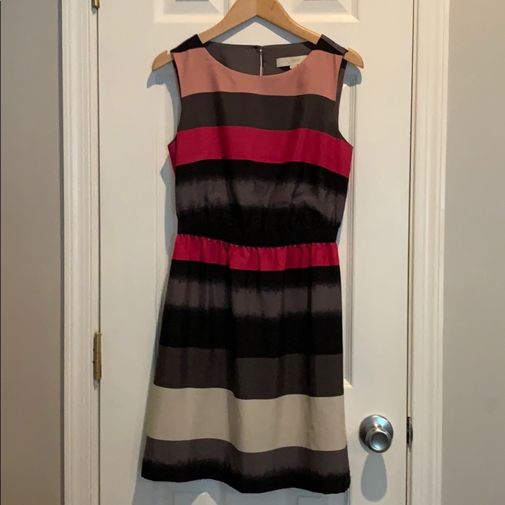 Loft striped dress, size xs